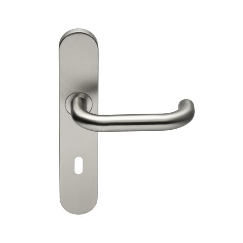 Ensemble sur plaques JADE s&eacute;rie 1294 type cl&eacute; L finition inox bross&eacute; - HERACLES - B-INOX-SP011 pas cher Secondaire 2 L