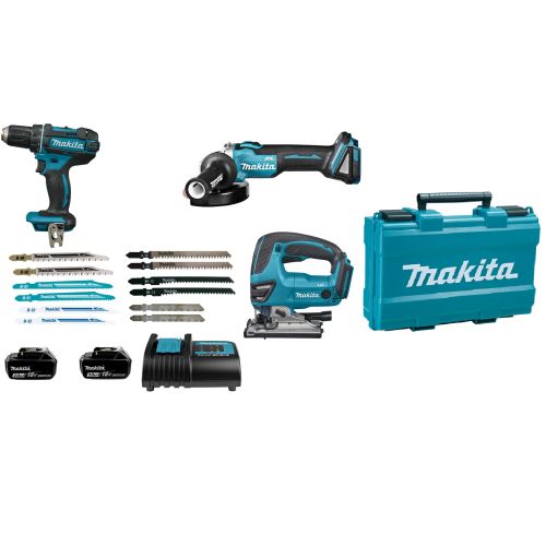 Pack 18V 3 outils (DDF482SFE+DJV180ZX+DGA504Z) photo du produit