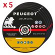 5 disques à tronçonner 180 mm PEUGEOT OUTILLAGE 801181 photo du produit Secondaire 1 S