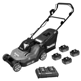 Tondeuse à gazon 2 x 18V LXT Makita DLM382PF4 38 cm + 4 batteries 3 Ah + chargeur pas cher Principale M