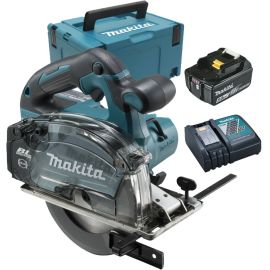 Scie circulaire à métaux 18V Makita DCS553RTJ + 2 batteries 5 Ah + chargeur + coffret MAKPAC photo du produit Principale M