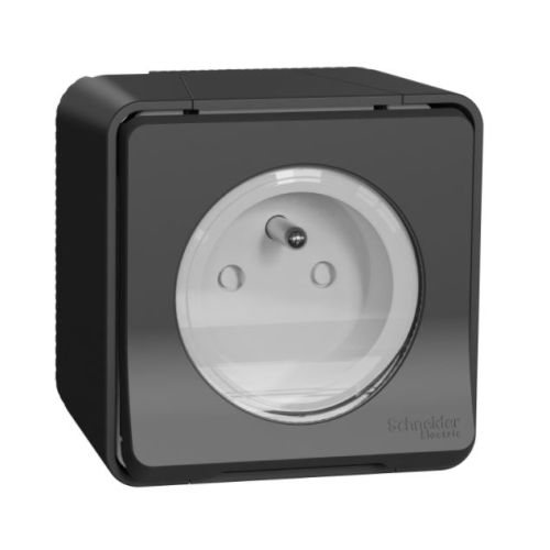 Prise électrique en saillie MUREVA STYL 2P+T connexion automatique - SCHNEIDER ELECTRIC - MUR35031 pas cher