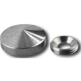 Cache vis à pointe conique de diamètre 16mm en laiton chrome 10 pièces - GUITEL - 9038D16S03 pas cher Principale M