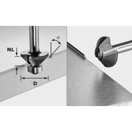 Fraise à chanfreiner Festool S8 HW 45° D26-KL OFK - 499799 pas cher Principale M