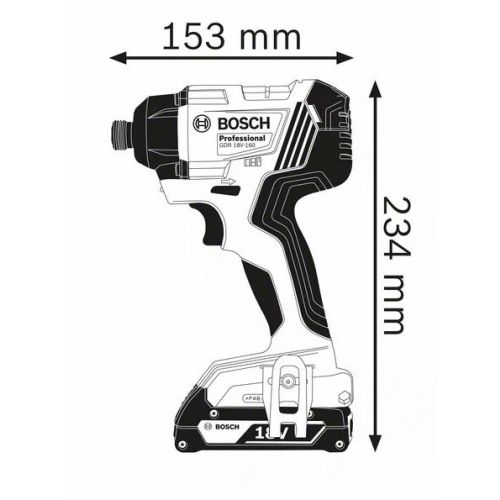 Visseuse à chocs 18V GDR 18V-160 + 2 batteries Procore 8Ah + chargeur + coffret L-BOXX - BOSCH pas cher Secondaire 4 L