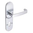 Garniture sur plaque béquille/béquille entraxe 70mm demi-cylindre - ABLOY - EH00625030R10060 pas cher