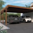 Carport en bois adossé VICTOR  pour 2 voitures 29,9 m² FOREST STYLE 4924 photo du produit Secondaire 2 S