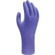 Boîte de 100 gants nitrile bleu COBALT TM 7/8 - SHOWA - 7540-T.M pas cher