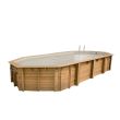 Piscine AZURA 400x750 H130cm liner beige 75/100 - UBBINK - 7504718 pas cher