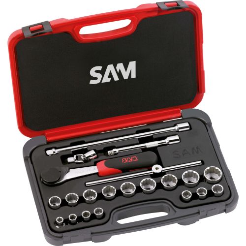 Coffret 3/8'' de 21 outils en mm - SAM OUTILLAGE - 74-J22A pas cher Principale L