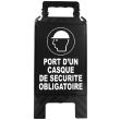 Chevalet d'obligation 'Port du casque de sécurité obligatoire' - NOVAP - 4291130 pas cher Secondaire 1 S