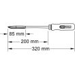 Grattoir triangulaire manche bois lame L 200 mm KS TOOLS 150.3251 photo du produit Secondaire 1 S