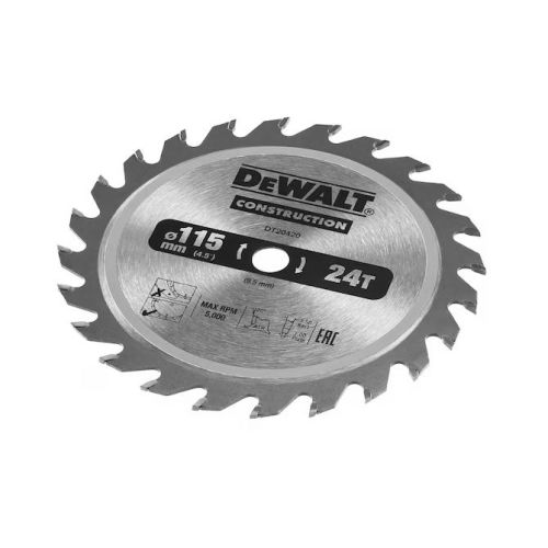 Lame de scie circulaire sans fil 24 dents 115x9,5mm - DEWALT - DT20420-QZ pas cher