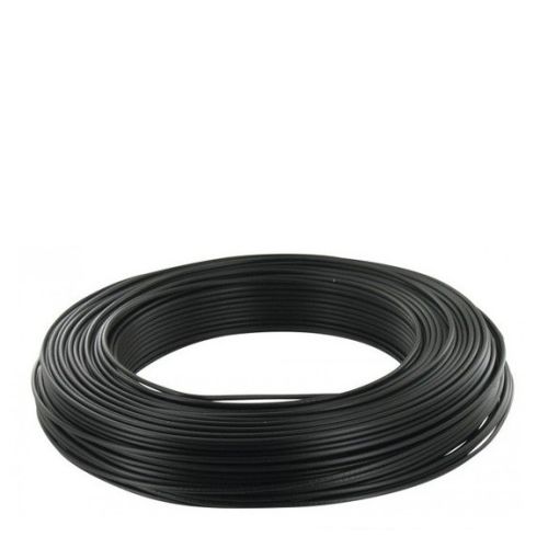 Câble d’installation H07V-U 10m 2.5mm² noir avec isolant en PVC - FILS & CÂBLES - 60101025D pas cher