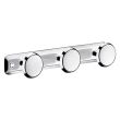 Patère porte-manteau Hypereco Inox 304 poli brillant 3 têtes L300 DELABIE 613 photo du produit