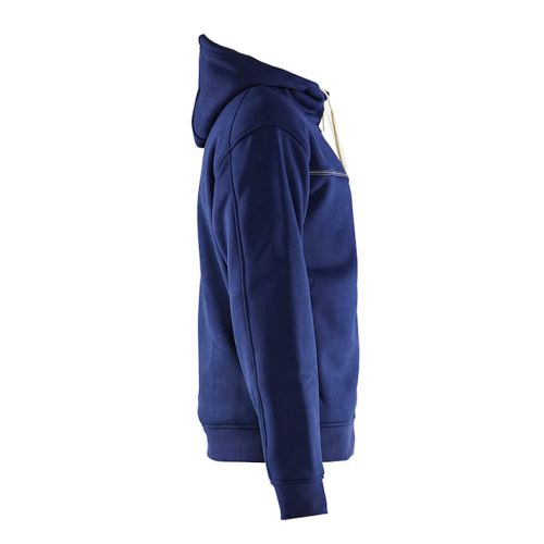 Sweat zippé à capuche doublure thermique marine T4XL - BLÅKLÄDER - 4933251489004XL pas cher Secondaire 3 L