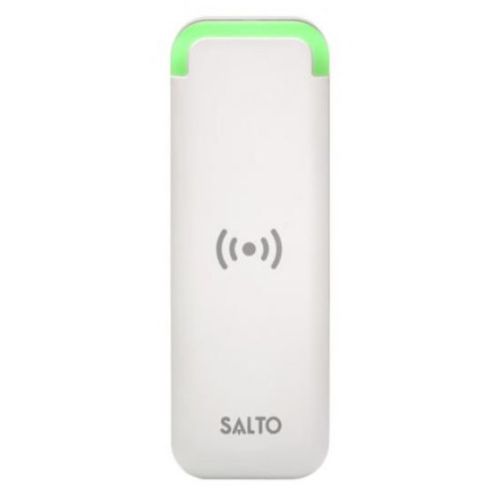 Lecteur mural étroit XS4 2.0 Mifare/Desfire BLE blanc - SALTO - WRDB0M4W pas cher