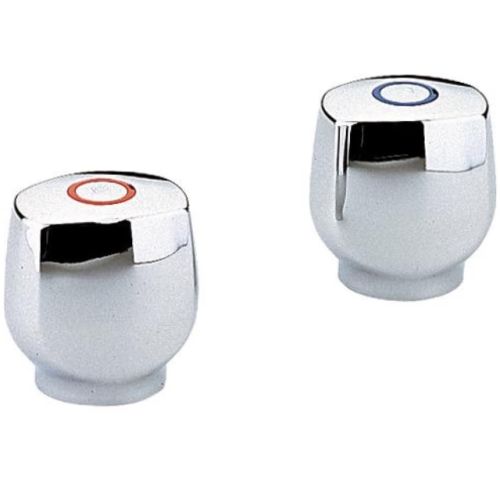 Lot de 2 t&ecirc;tes 100 chrome GROHE 18956000 photo du produit Principale L