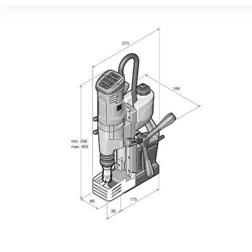 Unité de perçage magnétique universelle 1100W KBU 35 Q -  FEIN - 72705361000 pas cher Secondaire 1 L