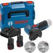 Meuleuse angulaire 12 V GWS 12V-76 + 2 batteries 3 Ah + chargeur + coffret L-Boxx BOSCH 06019F200Y photo du produit