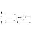 Douille tournevis isolée 6 pans 3/8'' 5 mm KS TOOLS 117.1736 photo du produit Secondaire 1 S