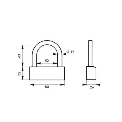 Cadenas Nautic 68 80 à clé pas cher Secondaire 1 L