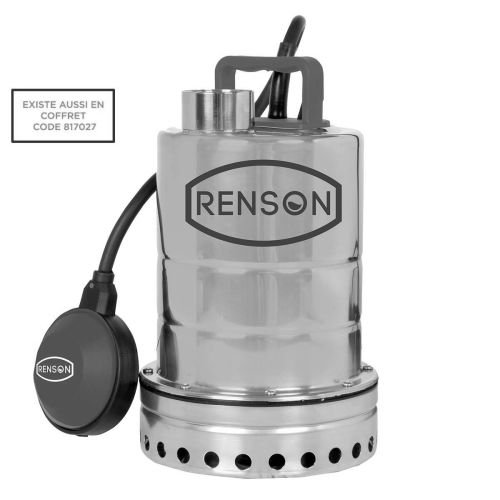 Pompe de relevage 250W 230V inox eaux peu chargées - RENSON - 111169 pas cher