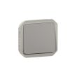 Poussoir NO PLEXO 10 A avec enjoliveur finition gris LEGRAND 069540L photo du produit Secondaire 2 S