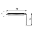 Nez de marche avec bande carbo adhésive pour sols fins 3 m DINAC 228901D pas cher Secondaire 2 S