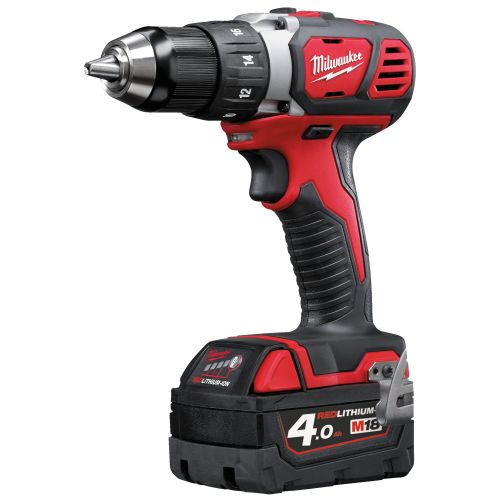 Perceuse visseuse 18 V M18 BDD-402C + 2 batteries 4 Ah + chargeur + coffret MILWAUKEE 4933443565 photo du produit