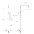 Colonne de douche thermostatique chromé DRAKO 335403RPKA225 - RAMON SOLER - 33D303724 pas cher Secondaire 1 S