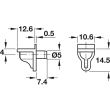Taquet plastique de console boîte de 100 HAFELE 282-12-705-BT100 photo du produit Secondaire 2 S