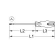 Tournevis ERGOTORQUEPLUS Tri-wing #5 205 mm KS TOOLS 159.1259 photo du produit Secondaire 1 S