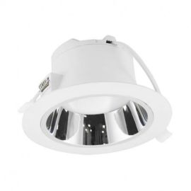 Downlight LED SIRIUS basse luminance Miidex Lighting blanc / argenté rond D 150 mm 15 W photo du produit Principale M