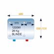 Chauffe-eau électrique blindé horizontal mural 75 L CHAUFFEO raccordements dessous ATLANTIC 023107 photo du produit Secondaire 2 S
