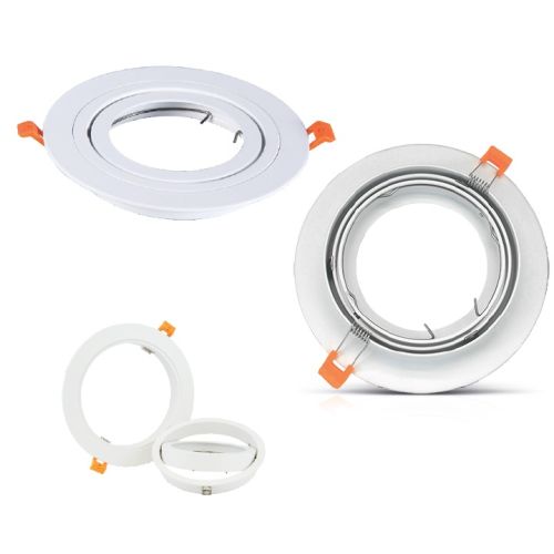 Support plafond rond AR111 + ES111 D 180 mm MIIDEX 7715 photo du produit
