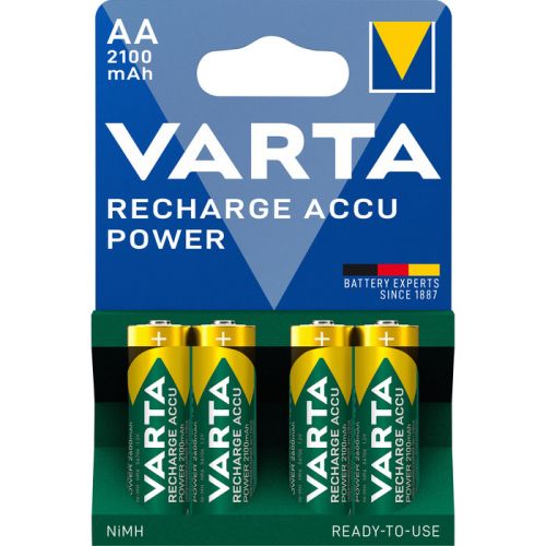 Piles rechargeables Ni-MH Accu Power 4x1,2V LR6 2100mAh - VARTA - 56706101404 pas cher