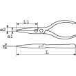 Pince bec plat bi-matière avec ressort chromée polie 160mm - SAM OUTILLAGE - 236-R16G pas cher Secondaire 1 S