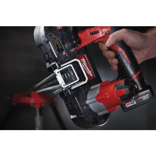 Scie à ruban 12V M12 BS-402C une main + 2 batteries 4 Ah + chargeur en coffret MILWAUKEE 4933441805 photo du produit Secondaire 2 L