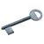 G&acirc;che simple empennage pour serrure monopoints &agrave; larder NF et NFQC blanche HERACLES - I-L999-GH1BL photo du produit Principale XS