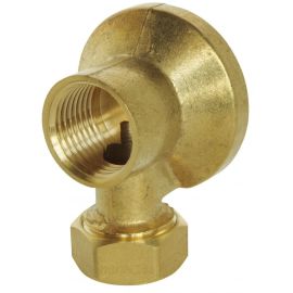 Applique laiton simple pour collet battu avec écrou Somatherm - 27-01 photo du produit Principale M