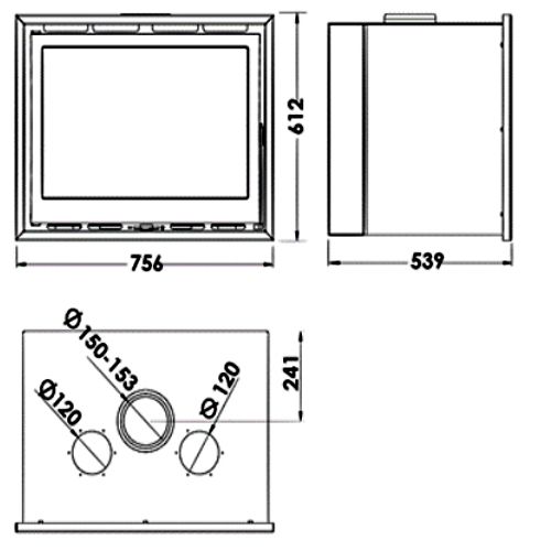 Insert CB 612x756x539 - PANADERO - 19040 pas cher Secondaire 2 L