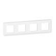 Plaque de finition Blanc MOSAIC 4x2 modules horizontale - LEGRAND - pas cher