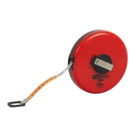 Mesure roulante KS Tools boîtier rond et ruban fibre de verre 20 m - 301.0041 photo du produit Principale M