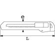 Cutter à lame cassable 18mm - SAM OUTILLAGE - 378-9 pas cher Secondaire 1 S