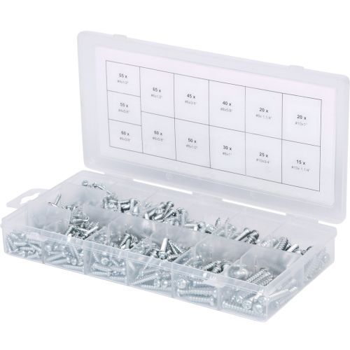 Assortiment de vis auto-taraudeuses à tête ronde 550 pièces photo du produit Secondaire 2 L