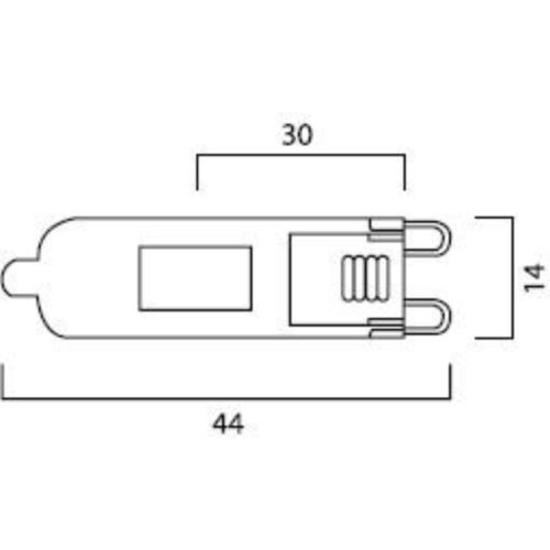 Capsule HI-PIN ECO 230 V 53 W G9 SL SYLVANIA 22570 photo du produit Secondaire 1 L