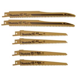 Pack de 6 lames de scie recipro Makita pour bois - B-44432 pas cher Principale M