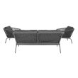 Salon de jardin 5 pièces SONORA LOUNGE acier anthracite - TE - SOFA02 pas cher Secondaire 1 S