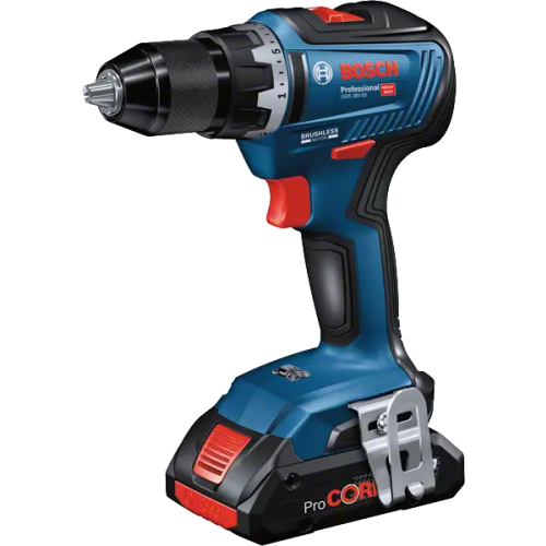 Perceuse-visseuse 18 V GSR 18V-55 Professional + 2 batteries 4 Ah + chargeur + coffret L-BOXX BOSCH 06019H5200 photo du produit Secondaire 1 L